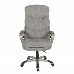 Duo Collection Fauteuil de direction Frederik - Microfibre / Nylon - Gris / Noir
