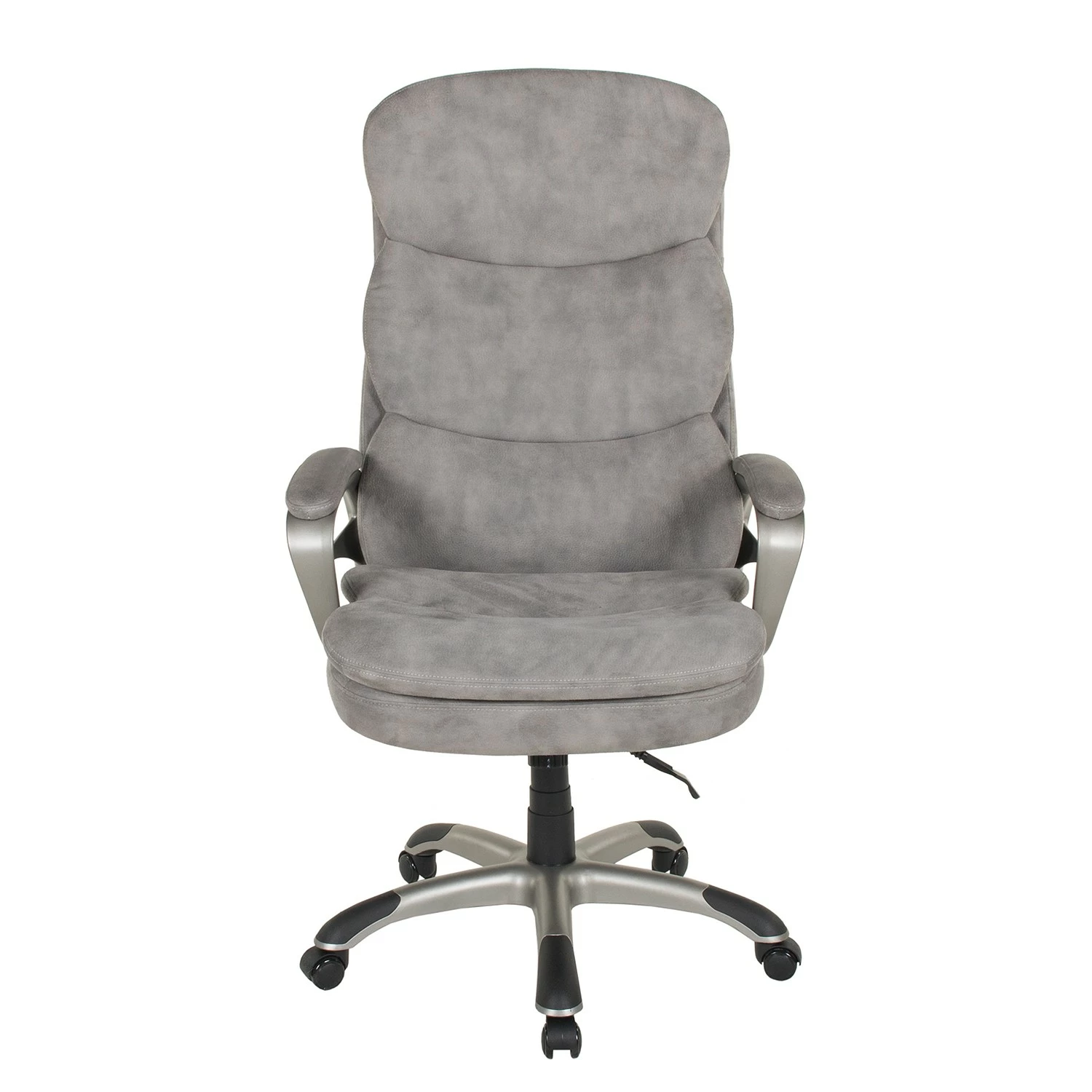 Duo Collection Fauteuil de direction Frederik - Microfibre / Nylon - Gris / Noir 3 Duo Collection Fauteuil de direction Frederik - Microfibre / Nylon - Gris / Noir