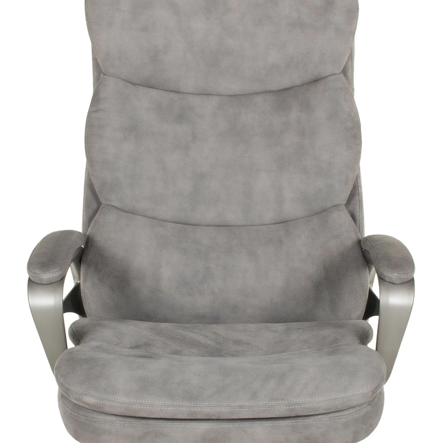 Duo Collection Fauteuil de direction Frederik - Microfibre / Nylon - Gris / Noir 4 Duo Collection Fauteuil de direction Frederik - Microfibre / Nylon - Gris / Noir – Image 2