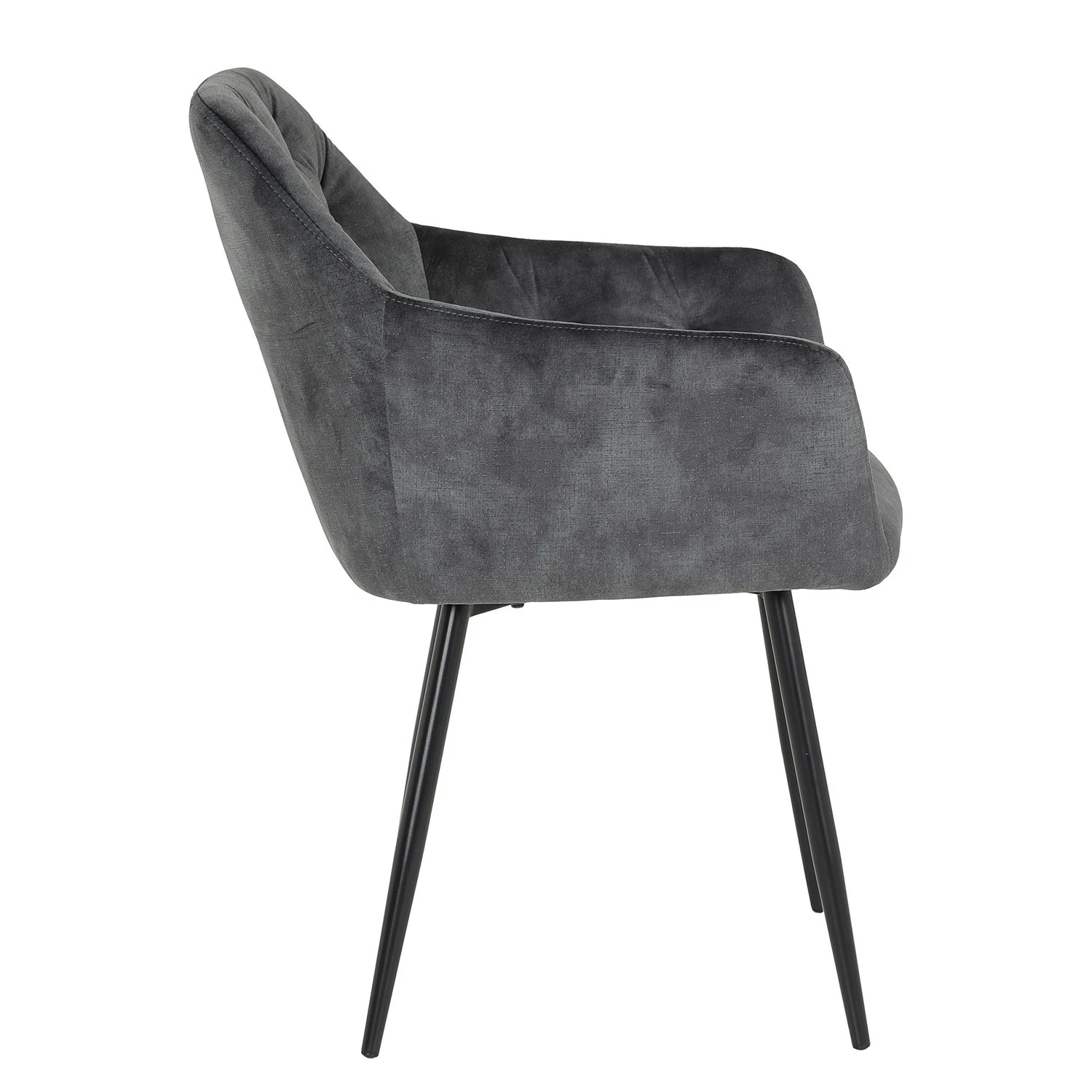 Red Living Chaises à accoudoirs Portol (lot de 2) - Gris 7 Red Living Chaises à accoudoirs Portol (lot de 2) - Gris – Image 5