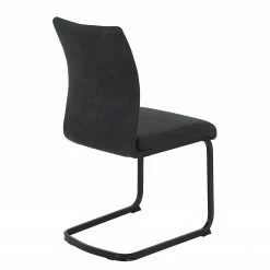 Red Living Chaises cantilever Playa (lot de 2) - Microfibre / Acier - Anthracite / Noir 11 Red Living Chaises cantilever Playa (lot de 2) - Microfibre / Acier - Anthracite / Noir -Chaises Boutique 1000343827 220406 040 DETAILS P000000001000343827