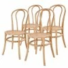 Butlers Chaises WIENER MELANGE (lot de 4) - Bois d’orme / Rotin - Naturel -Chaises Boutique 1000344072 220406 010 IMAGE P000000001000344072