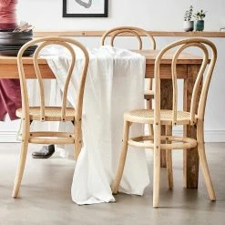 Butlers Chaises WIENER MELANGE (lot de 4) - Bois d’orme / Rotin - Naturel -Chaises Boutique 1000344072 220406 021 MOOD DETAILS P000000001000344072 mood