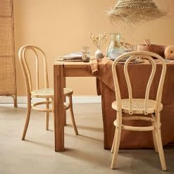 Butlers Chaises WIENER MELANGE (lot de 4) - Bois d’orme / Rotin - Naturel -Chaises Boutique 1000344072 220406 022 MOOD DETAILS P000000001000344072 mood