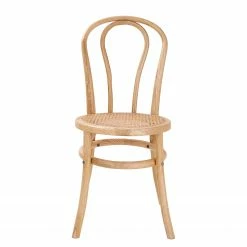 Butlers Chaises WIENER MELANGE (lot de 4) - Bois d’orme / Rotin - Naturel -Chaises Boutique 1000344072 220406 030 DETAILS P000000001000344072