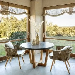 Norrwood Chaises Secu (lot de 2) - Tissu / Acacia massif - Taupe / Acacia -Chaises Boutique 1000344474 220412 020 MOOD DETAILS P000000001000344474 mood