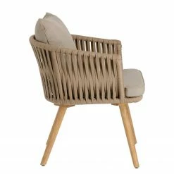 Norrwood Chaises Secu (lot de 2) - Tissu / Acacia massif - Taupe / Acacia -Chaises Boutique 1000344474 220412 030 DETAILS P000000001000344474