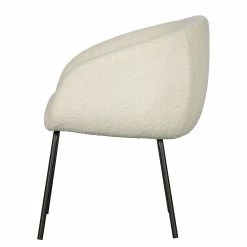 Loftscape Chaises à accoudoirs Pangolo (lot de 2) - Bouclé / Acier - Blanc / Noir 10 Loftscape Chaises à accoudoirs Pangolo (lot de 2) - Bouclé / Acier - Blanc / Noir -Chaises Boutique 1000344484 220414 031 DETAILS P000000001000344484