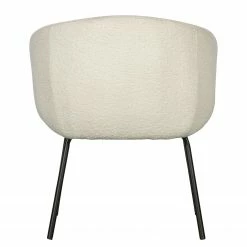 Loftscape Chaises à accoudoirs Pangolo (lot de 2) - Bouclé / Acier - Blanc / Noir 11 Loftscape Chaises à accoudoirs Pangolo (lot de 2) - Bouclé / Acier - Blanc / Noir -Chaises Boutique 1000344484 220414 032 DETAILS P000000001000344484