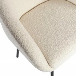 Loftscape Chaises à accoudoirs Pangolo (lot de 2) - Bouclé / Acier - Blanc / Noir 12 Loftscape Chaises à accoudoirs Pangolo (lot de 2) - Bouclé / Acier - Blanc / Noir -Chaises Boutique 1000344484 220414 033 DETAILS P000000001000344484