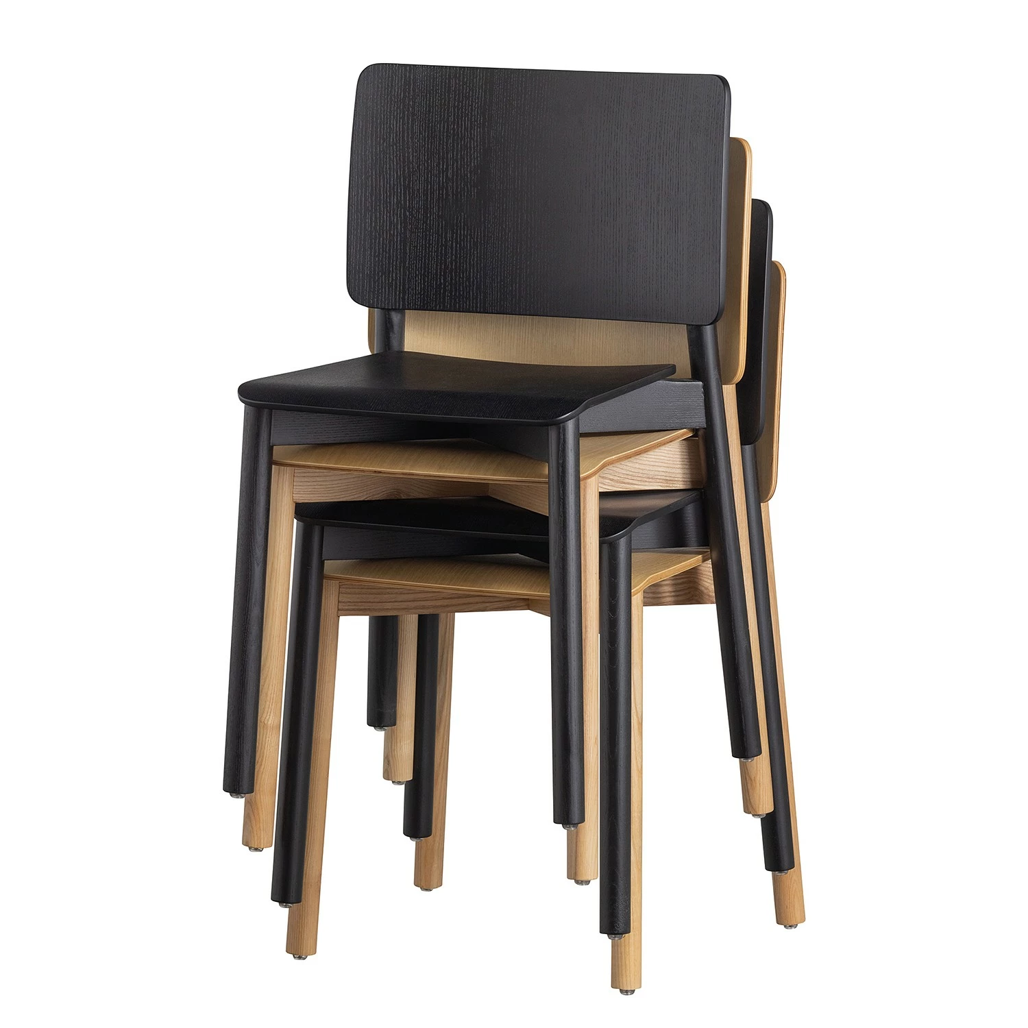 Loftscape Chaises Priscilla (lot de 2) - Frêne foncé 11 Loftscape Chaises Priscilla (lot de 2) - Frêne foncé – Image 9