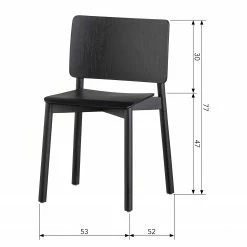 Loftscape Chaises Priscilla (lot de 2) - Frêne foncé 21 Loftscape Chaises Priscilla (lot de 2) - Frêne foncé -Chaises Boutique 1000344492 220414 500 SKETCH DETAILS P000000001000344492 sketch