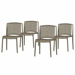 Loftscape Chaises Schönberg (lot de 4) - Taupe