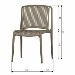 Loftscape Chaises Schönberg (lot de 4) - Taupe -Chaises Boutique 1000344495 220414 500 SKETCH DETAILS P000000001000344495 sketch