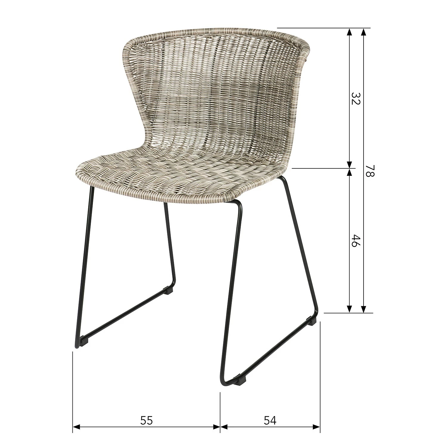 Loftscape Chaises Roseboro (lot de 2) - Gris sable 7 Loftscape Chaises Roseboro (lot de 2) - Gris sable – Image 5