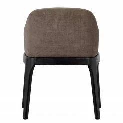 Loftscape Chaise à accoudoirs Valdes - Tissu / Hévéa massif - Taupe / Noir -Chaises Boutique 1000344501 220414 032 DETAILS P000000001000344501