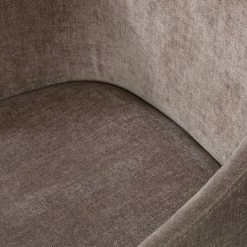 Loftscape Chaise à accoudoirs Valdes - Tissu / Hévéa massif - Taupe / Noir -Chaises Boutique 1000344501 220414 034 DETAILS P000000001000344501