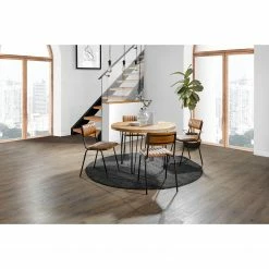 Ars manufacti Chaises de bar Blasdell (lot de 2) - Cuir véritable / Métal - Marron vintage/ Laiton vieilli 10 Ars manufacti Chaises de bar Blasdell (lot de 2) - Cuir véritable / Métal - Marron vintage/ Laiton vieilli -Chaises Boutique 1000352078 220520 023 MOOD DETAILS P000000001000352078 mood