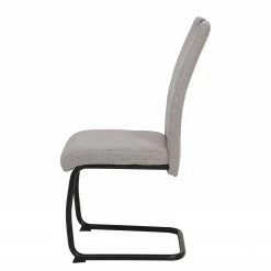 Loftscape Chaise cantilever La Paz III - Tissu / Métal - Noir - Gris - Lot de 4 -Chaises Boutique 1000352411 220610 050 DETAILS P000000001000352411