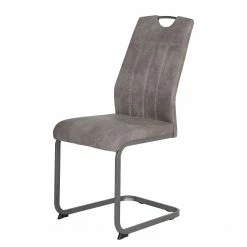 Loftscape Chaise cantilever Cotulla - Microfibre / Métal - Noir - Gris vintage - Lot de 4 15 Loftscape Chaise cantilever Cotulla - Microfibre / Métal - Noir - Gris vintage - Lot de 4 -Chaises Boutique 1000352412 220610 030 DETAILS P000000001000352412