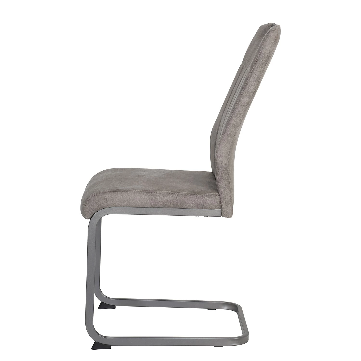 Loftscape Chaise cantilever Cotulla - Microfibre / Métal - Noir - Gris vintage - Lot de 4 7 Loftscape Chaise cantilever Cotulla - Microfibre / Métal - Noir - Gris vintage - Lot de 4 – Image 5