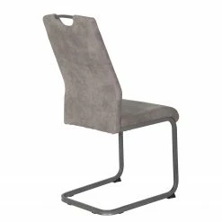 Loftscape Chaise cantilever Cotulla - Microfibre / Métal - Noir - Gris vintage - Lot de 4 18 Loftscape Chaise cantilever Cotulla - Microfibre / Métal - Noir - Gris vintage - Lot de 4 -Chaises Boutique 1000352412 220610 060 DETAILS P000000001000352412