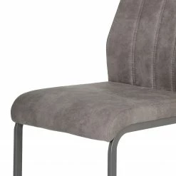 Loftscape Chaise cantilever Cotulla - Microfibre / Métal - Noir - Gris vintage - Lot de 4 21 Loftscape Chaise cantilever Cotulla - Microfibre / Métal - Noir - Gris vintage - Lot de 4 -Chaises Boutique 1000352412 220610 081 DETAILS P000000001000352412