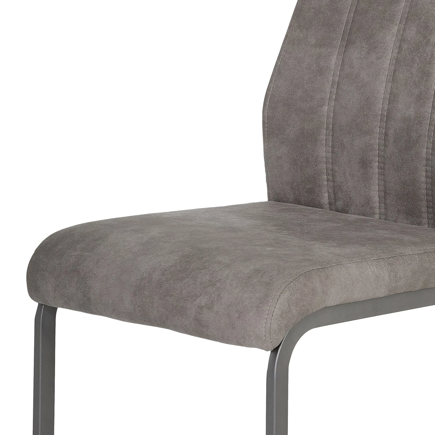 Loftscape Chaise cantilever Cotulla - Microfibre / Métal - Noir - Gris vintage - Lot de 4 11 Loftscape Chaise cantilever Cotulla - Microfibre / Métal - Noir - Gris vintage - Lot de 4 – Image 9