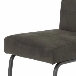 Loftscape Chaise cantilever Frenois - Microfibre / Acier - Anthracite - Lot de 4 -Chaises Boutique 1000352416 220610 081 DETAILS P000000001000352416