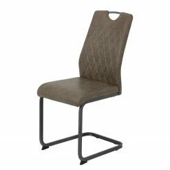 Loftscape Chaise cantilever Lajo - Microfibre / Acier - Limon - Lot de 4 -Chaises Boutique 1000352429 220610 030 DETAILS P000000001000352429