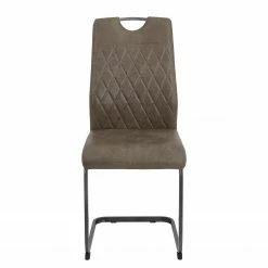 Loftscape Chaise cantilever Lajo - Microfibre / Acier - Limon - Lot de 4 -Chaises Boutique 1000352429 220610 040 DETAILS P000000001000352429