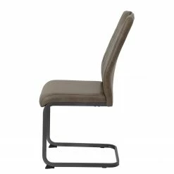 Loftscape Chaise cantilever Lajo - Microfibre / Acier - Limon - Lot de 4 -Chaises Boutique 1000352429 220610 050 DETAILS P000000001000352429