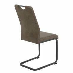 Loftscape Chaise cantilever Lajo - Microfibre / Acier - Limon - Lot de 4 -Chaises Boutique 1000352429 220610 060 DETAILS P000000001000352429