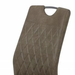 Loftscape Chaise cantilever Lajo - Microfibre / Acier - Limon - Lot de 4 -Chaises Boutique 1000352429 220610 080 DETAILS P000000001000352429