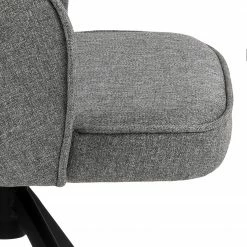 Loftscape Chaise à accoudoirs Chamby II - Tissu / Fer - Gris clair / Noir -Chaises Boutique 1000357415 220621 080 DETAILS P000000001000357415