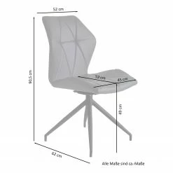 Loftscape Chaises capitonnées Frontera (lot de 2) - Gris -Chaises Boutique 1000363994 220728 500 SKETCH DETAILS P000000001000363994 sketch