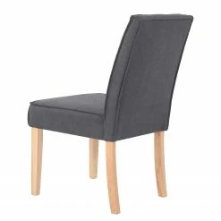 Loftscape Chaises capitonnées Alcoy (lot de 2) - Tissu / Hévéa massif - Gris / Hévéa 16 Loftscape Chaises capitonnées Alcoy (lot de 2) - Tissu / Hévéa massif - Gris / Hévéa -Chaises Boutique 1000363995 220728 050 DETAILS P000000001000363995