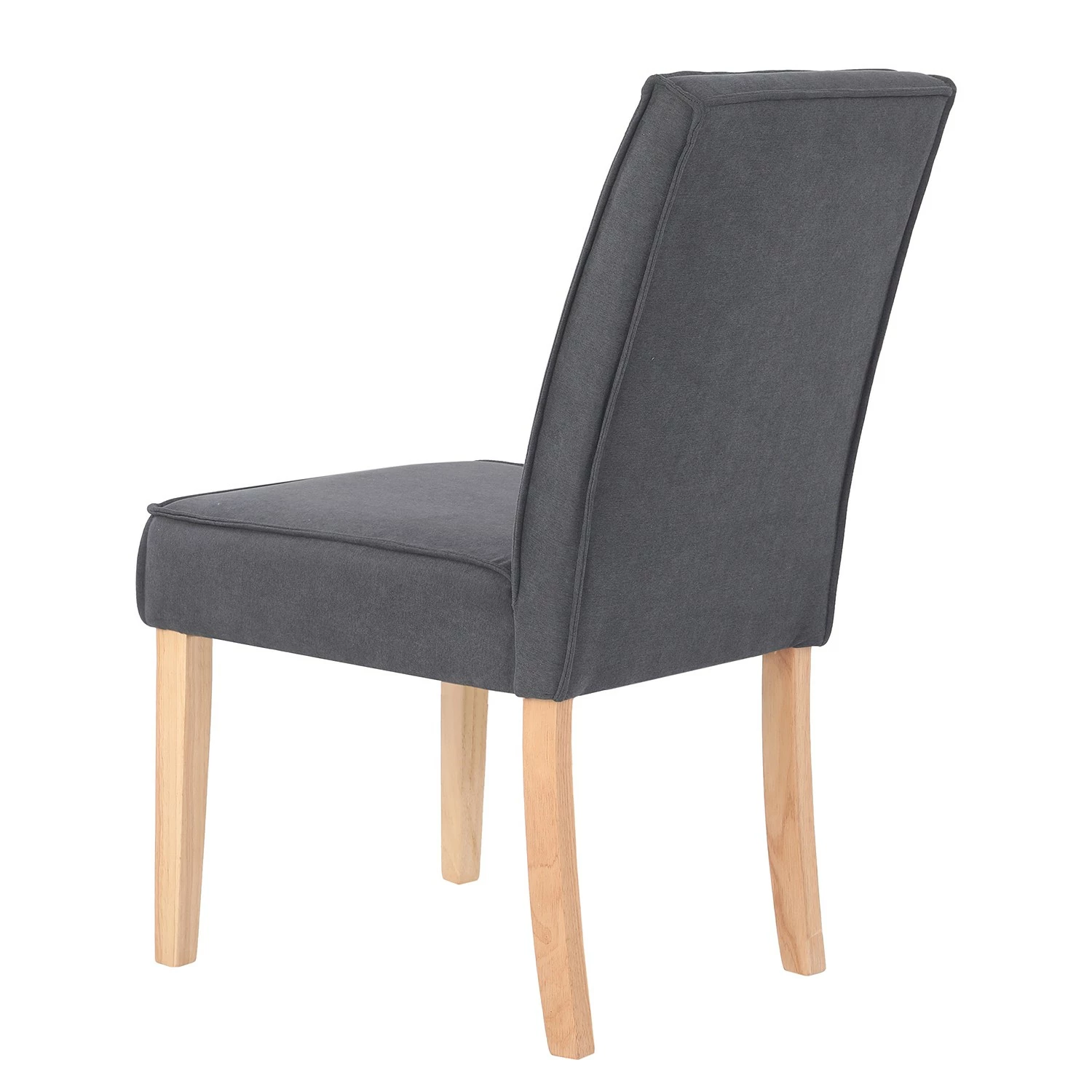 Loftscape Chaises capitonnées Alcoy (lot de 2) - Tissu / Hévéa massif - Gris / Hévéa 6 Loftscape Chaises capitonnées Alcoy (lot de 2) - Tissu / Hévéa massif - Gris / Hévéa – Image 4