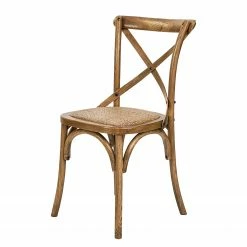 Butlers Chaise CROSS COUNTRY - Rotin - Blanc