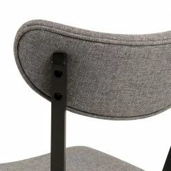 Loftscape Chaises Rigby II (lot de 2) - Tissu / Hévéa massif - Gris / Noir -Chaises Boutique 3fb4831b047f410691ee1017bff59f48