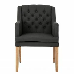 Maison Belfort Chaise à accoudoirs Austin - Tissu Kyra: Gris foncé 16 Maison Belfort Chaise à accoudoirs Austin - Tissu Kyra: Gris foncé -Chaises Boutique armlehnstuhl austin webstoff eiche massiv dunkelgrau 4191732