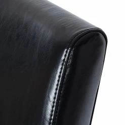 Maison Belfort Chaise à accoudoirs Lincoln I - Imitation cuir noir / bouleau brun foncé -Chaises Boutique armlehnstuhl lincoln kunstleder schwarz birke hellbraun 309328