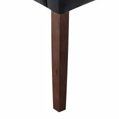 Maison Belfort Chaise à accoudoirs Lincoln I - Imitation cuir noir / bouleau brun foncé -Chaises Boutique armlehnstuhl lincoln kunstleder schwarz birke hellbraun 309335