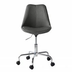 Mørteens Chaise pivotante Aledas - Tissu Cors: Gris foncé - Chrome brillant -Chaises Boutique buerodrehstuhl aledas ii webstoff metall 4851364