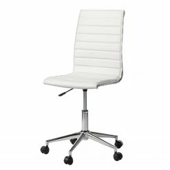 Mooved Chaise de bureau Marilyn - Imitation cuir - Blanc