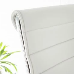 Mooved Chaise de bureau Marilyn - Imitation cuir - Blanc -Chaises Boutique buerodrehstuhl marilyn kunstleder weiss 4012904