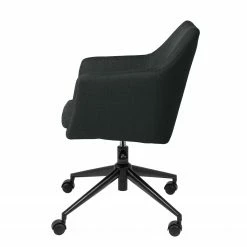 Mørteens Chaise de bureau Nicholas II - Tissu / Métal - Tissu Cors: Anthracite - Noir -Chaises Boutique buerodrehstuhl nicholas ii webstoff metall anthrazit 5145668