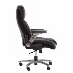 Fredriks Fauteuil de direction Deverre XXL - Imitation cuir - Noir / Argenté -Chaises Boutique chefsessel deverre xxl kunstleder schwarz silber 5159084