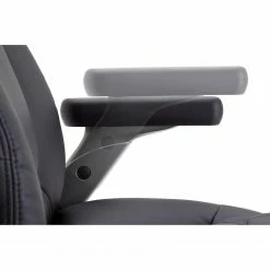 Fredriks Fauteuil de direction Deverre XXL - Imitation cuir - Noir / Argenté -Chaises Boutique chefsessel deverre xxl kunstleder schwarz silber 5159108