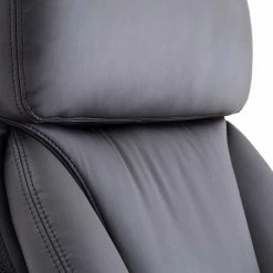 Fredriks Fauteuil de direction Deverre XXL - Imitation cuir - Noir / Argenté -Chaises Boutique chefsessel deverre xxl kunstleder schwarz silber 5159116